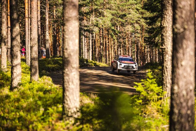 AUTO - WRC, Motorsport Rallye, WM - RALLY FINLAND 2026 37 Pablo SARRAZIN, Yannick ROCHE, Lancia Ypsilon HF, action during the 2026 Rally Finland, 10th round of the 2026 WRC World Rally Car Championship, from July 30 to August 2, 2026 at Jyvaskyla, Finland - JyvaskylaFinland  Copyright: xNikosxKatikisx