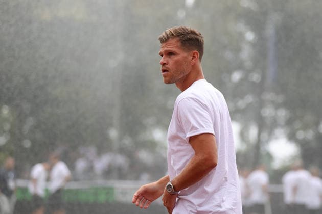 01.08.2026, Herren, Fussball, Saison 2026 2027, Regionalliga Bayern, 2. Spieltag: 1. FC Schweinfurt 1905 - TSV 1860 München Florian Niederlechner (1860 München, 07) vor dem Spiel, Einzelfoto Schweinfurt Riedel-Bau-Arena im Sachs-Stadio Bayern Unterfranken Deutschland