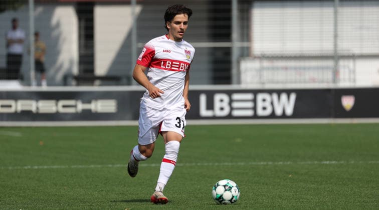 2026.08.01, Deutschland, Stuttgart, Fußball VfB Stuttgart II vs. FC Astoria Walldorf, David Preu (VfB)