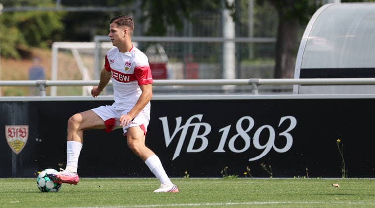2026.08.01, Deutschland, Stuttgart, Fußball VfB Stuttgart II vs. FC Astoria Walldorf, Antonijo Janjic (VfB)
