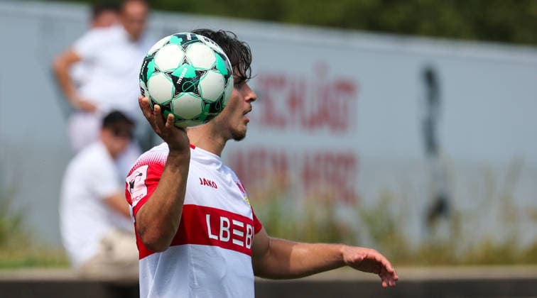 2026.08.01, Deutschland, Stuttgart, Fußball VfB Stuttgart II vs. FC Astoria Walldorf, David Preu (VfB)