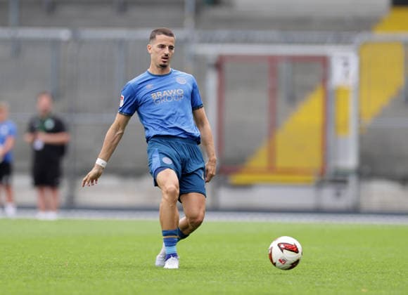 Andi Hoti (Eintracht Braunschweig) Fussball, Herren, Saison 2026 2027 2.BL, Eintracht Stadion, Eintracht Braunschweig gegen RAAL La Louviere, Saisonvorbereitung, Testspiel DFL REGULATIONS PROHIBIT ANY USE OF PHOTOGRAPHS AS IMAGE SEQUENCES AND OR QUASI-VIDEO.
