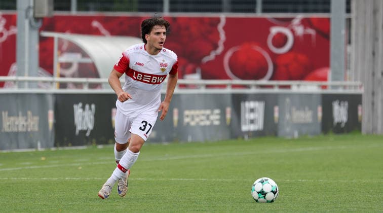 2026.08.01, Deutschland, Stuttgart, Fußball VfB Stuttgart II vs. FC Astoria Walldorf, David Preu (VfB)