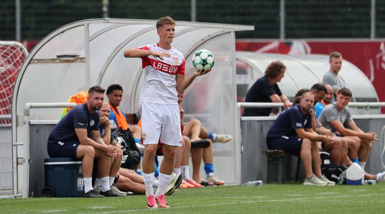 2026.08.01, Deutschland, Stuttgart, Fußball VfB Stuttgart II vs. FC Astoria Walldorf, Luca Berreth (VfB)