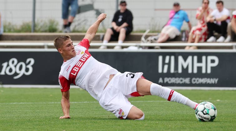 2026.08.01, Deutschland, Stuttgart, Fußball VfB Stuttgart II vs. FC Astoria Walldorf, Enis Redzepi (VfB)