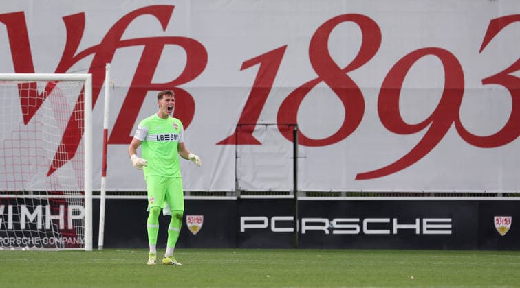 2026.08.01, Deutschland, Stuttgart, Fußball VfB Stuttgart II vs. FC Astoria Walldorf, Jerik von der Felsen (VfB)