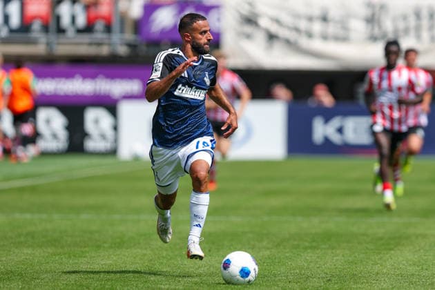 2026-08-01 Sparta Rotterdam v MSV Duisburg - Pre Season Friendly ROTTERDAM, NETHERLANDS - AUGUST 1: Ramien Safi of MSV Duisburg runs with the ball during the Pre Season Friendly match between Sparta Rotterdam and MSV Duisburg at Sparta-stadion Het Kasteel on August 1, 2026 in Rotterdam, Netherlands. Rotterdam Sparta-stadion Het Kasteel Netherlands Content not available for redistribution in The Netherlands directly or indirectly through any third parties. Copyright: xHansxvanxderxValkx