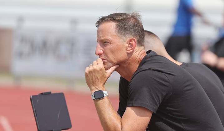 Freiberg , Fußball U19 DFB Pokal Junioren SGV Heilbronn-Freiberg vs. VfL Wolfsburg , Ramon Gehrmann ( SGV )