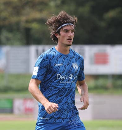 Freiberg , Fußball U19 DFB Pokal Junioren SGV Heilbronn-Freiberg vs. VfL Wolfsburg , Ilias Belca ( SGV )