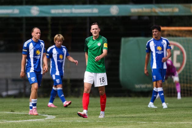 01.08.2026, Fussball, Herren, Regionalliga Nord, 1. Spieltag, HSC Hannover - BSV Kickers Emden Toirschütze zum 2:1 Nick Bode (18 HSC Hannover)