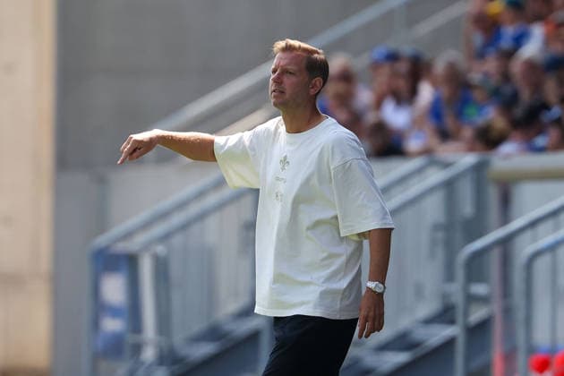 2026.08.01 Darmstadt, Testpiel SV Darmstadt 98 - FC Portsmouth v.l. head coach Florian Kohfeldt (SV Darmstadt 98) Copyright: HMBxMedia JoaquimxFerreira