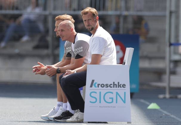 Cheftrainer Lars Kornetka (Eintracht Braunschweig), Fussball, Herren, Saison 2026 2027 2.BL, Eintracht Stadion, Eintracht Braunschweig gegen RAAL La Louviere, Saisonvorbereitung, Testspiel, 0-0 DFL REGULATIONS PROHIBIT ANY USE OF PHOTOGRAPHS AS IMAGE SEQUENCES AND OR QUASI-VIDEO.