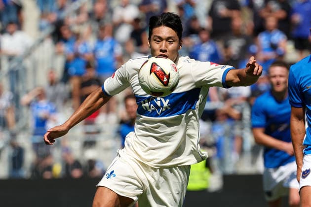 2026.08.01 Darmstadt, Testpiel SV Darmstadt 98 - FC Portsmouth v.l. Hojae Lee (SV Darmstadt 98), in action, with the ball Copyright: HMBxMedia JoaquimxFerreira