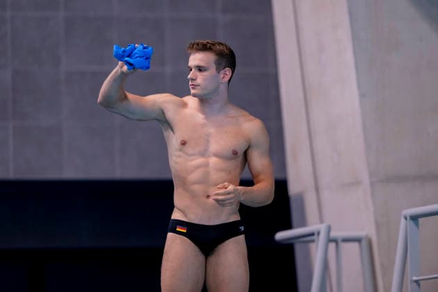 France, Paris, Centre Aquatique Olympique Metropole du Grand Paris, 01.08.2026, European Aquatics European Championships Diving, Day 2, Men™s 1m Springboard Preliminary, Moritz Linus Wesemann of Germany Photo by Eibner Pressefoto Tino Henschel European Aquatics European Championships Diving, Day 2, Men™s 1m Springboard Preliminary Paris Copyright: xEibnerxPressefotox