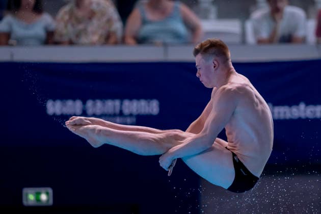 France, Paris, Centre Aquatique Olympique Metropole du Grand Paris, 01.08.2026, European Aquatics European Championships Diving, Day 2, Men™s 1m Springboard Preliminary, Jonathan Gisbert Schauer of Germany Photo by Eibner Pressefoto Tino Henschel European Aquatics European Championships Diving, Day 2, Men™s 1m Springboard Preliminary Paris Copyright: xEibnerxPressefotox