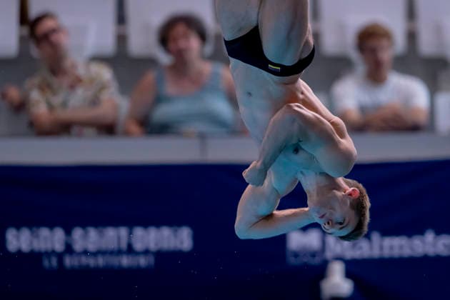 France, Paris, Centre Aquatique Olympique Metropole du Grand Paris, 01.08.2026, European Aquatics European Championships Diving, Day 2, Men™s 1m Springboard Preliminary, Moritz Linus Wesemann of Germany Photo by Eibner Pressefoto Tino Henschel European Aquatics European Championships Diving, Day 2, Men™s 1m Springboard Preliminary Paris Copyright: xEibnerxPressefotox