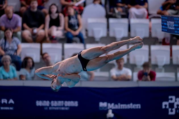 France, Paris, Centre Aquatique Olympique Metropole du Grand Paris, 01.08.2026, European Aquatics European Championships Diving, Day 2, Men™s 1m Springboard Preliminary, Moritz Linus Wesemann of Germany Photo by Eibner Pressefoto Tino Henschel European Aquatics European Championships Diving, Day 2, Men™s 1m Springboard Preliminary Paris Copyright: xEibnerxPressefotox