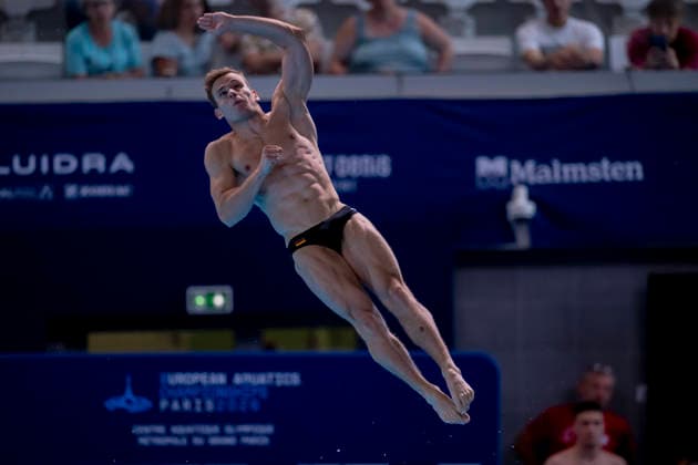France, Paris, Centre Aquatique Olympique Metropole du Grand Paris, 01.08.2026, European Aquatics European Championships Diving, Day 2, Men™s 1m Springboard Preliminary, Moritz Linus Wesemann of Germany Photo by Eibner Pressefoto Tino Henschel European Aquatics European Championships Diving, Day 2, Men™s 1m Springboard Preliminary Paris Copyright: xEibnerxPressefotox