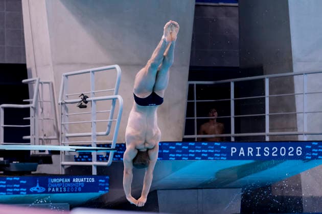 France, Paris, Centre Aquatique Olympique Metropole du Grand Paris, 01.08.2026, European Aquatics European Championships Diving, Day 2, Men™s 1m Springboard Preliminary, Moritz Linus Wesemann of Germany Photo by Eibner Pressefoto Tino Henschel European Aquatics European Championships Diving, Day 2, Men™s 1m Springboard Preliminary Paris Copyright: xEibnerxPressefotox