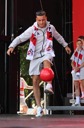 01.08.2026, xophax, Fussball 1.Bundesliga, 1.FC Koeln Saisoneröffnung beim 1.FC Köln am Rhein Energie Stadion. Said El Mala ( 1.FC Köln ) Köln