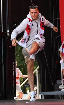 01.08.2026, xophax, Fussball 1.Bundesliga, 1.FC Koeln Saisoneröffnung beim 1.FC Köln am Rhein Energie Stadion. Said El Mala ( 1.FC Köln ) Köln