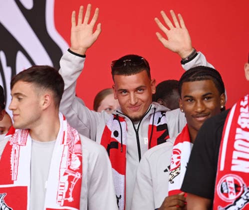 01.08.2026, xophax, Fussball 1.Bundesliga, 1.FC Koeln Saisoneröffnung beim 1.FC Köln am Rhein Energie Stadion. Said El Mala ( 1.FC Köln ) Köln