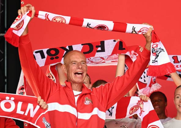 01.08.2026, xophax, Fussball 1.Bundesliga, 1.FC Koeln Saisoneröffnung beim 1.FC Köln am Rhein Energie Stadion. Präsident Jörn Stobbe ( 1.FC Köln ) Köln