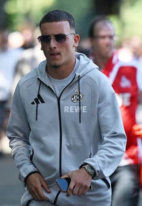 01.08.2026, xophax, Fussball 1.Bundesliga, 1.FC Koeln Saisoneröffnung beim 1.FC Köln am Rhein Energie Stadion. Hype um Said El Mala ( 1.FC Köln ) bei den Fans. Said El Mala . Köln