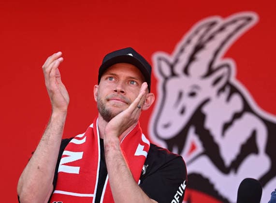 01.08.2026, xophax, Fussball 1.Bundesliga, 1.FC Koeln Saisoneröffnung beim 1.FC Köln am Rhein Energie Stadion. Mannschaft wird den Fans vorgestellt. Trainer Rene Wagner ( 1.FC Köln ). Köln