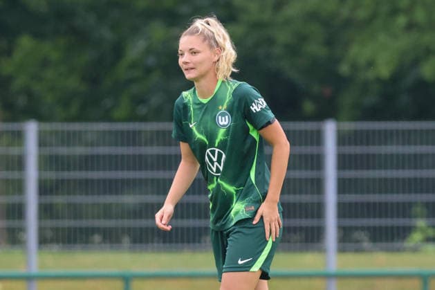 Markranstädt, Deutschland: 01.08.2026 - Testspiel - RB Leipzig Frauen vs. VfL Wolfsburg Frauen Im Bild: Julia Landenberger (Wolfsburg) Copyright: HMBxMedia MadeleinexFantini