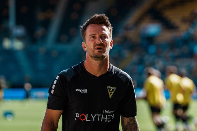 Niederlande Deutschland: Fußball Testspiel Männer 2026 - 2027 - Roda JC Kerkrade vs. Alemannia Aachen - Parkstad Limburg Stadion, Aufwärmen, Warm up, Manuel Riemann (Alemannia Aachen, 1) Copyright: xThiemoxRudolphx