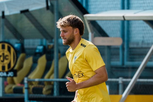 Niederlande Deutschland: Fußball Testspiel Männer 2026 - 2027 - Roda JC Kerkrade vs. Alemannia Aachen - Parkstad Limburg Stadion, Aufwärmen, Warm up, Mika Schroers (Alemannia Aachen, 27)