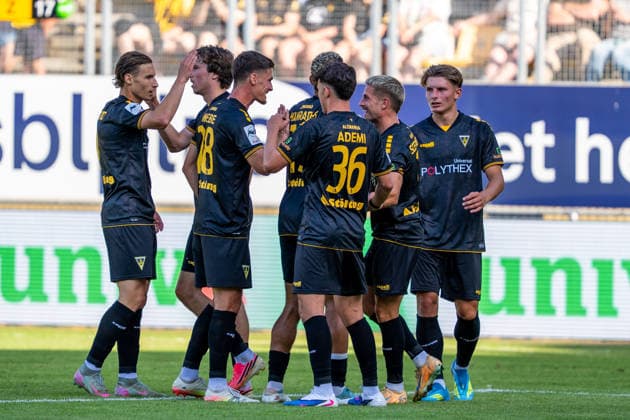 Lukas Scepanik (Alemannia Aachen, 07) bejubelt sein Tor zum 2:0 mit der Mannschaft Roda Kerkrade vs. Alemannia Aachen, Fussball, Internationales Testspiel, Saison 2026 2027, 01.08.2026 Roda Kerkrade vs. Alemannia Aachen, Fussball, Internationales Testspiel, Saison 2026 2027, 01.08.2026 Kerkrade Copyright: xEibner-Pressefoto J.xDerondeaux EP_JDU