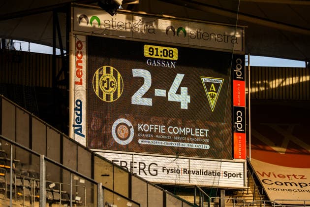 Endstand im Parkstad Limburg Stadion Roda Kerkrade vs. Alemannia Aachen, Fussball, Internationales Testspiel, Saison 2026 2027, 01.08.2026 Roda Kerkrade vs. Alemannia Aachen, Fussball, Internationales Testspiel, Saison 2026 2027, 01.08.2026 Kerkrade Copyright: xEibner-Pressefoto J.xDerondeaux EP_JDU