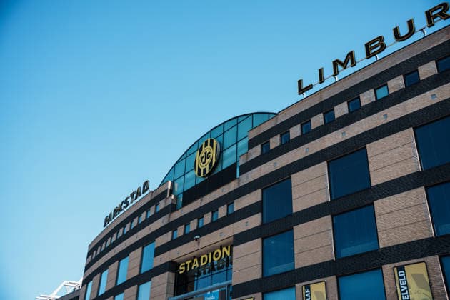 Niederlande Deutschland: Fußball Testspiel Männer 2026 - 2027 - Roda JC Kerkrade vs. Alemannia Aachen - Parkstad Limburg Stadion, Außenansicht Aussenansicht, Wappen, Limburg Copyright: xThiemoxRudolphx