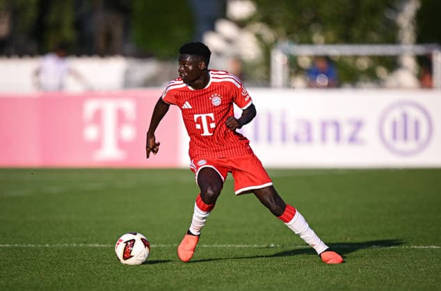 12Fussball 1. Bundesliga 2026 2027 Testspiel FC Rottach-Egern - FC Bayern Muenchen 30.07.2026 Bara Sapoko Ndiaye (FC Bayern Muenchen)