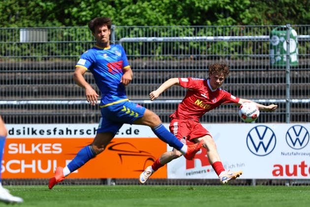 22 Leo Bera (FC Eintracht Norderstedt) Fußball I Herren I Regionalliga Nord I Saison 2026-2027 I 1. Spieltag I FC Eintracht Norderstedt - SV Atlas Delmenhorst I 02.08.2026 I Edmund-Plambeck-Stadion