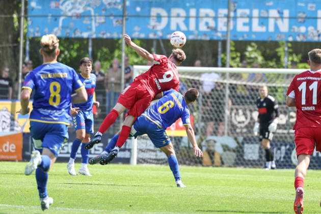 Fußball I Herren I Saison 2026 2027 I Regionalliga Nord I 1.Spieltag I Eintracht Norderstedt - SV Atlas Delmenhorst I 02.08.2026 Lukas Krüger (9, FC Eintracht Norderstedt) Dinand Gijsen (8, SV Atlas Delmenhorst) Copyright: xLobeca RalfxHomburgx
