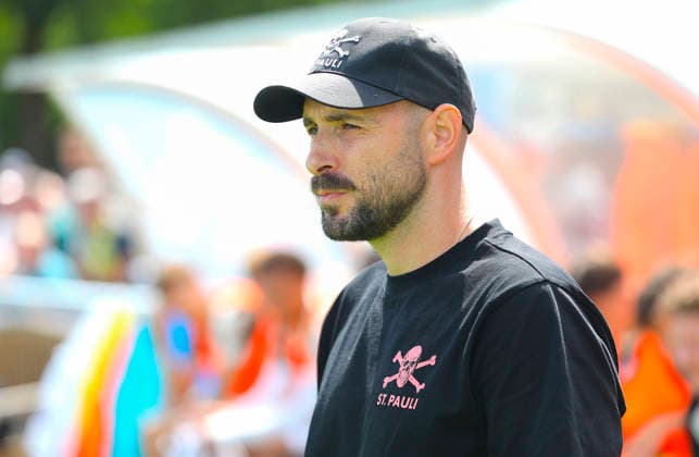 Foto : Paulis Trainer Alexander HAHN Fussball Regionalliga Nord , 1. Spieltag am So. 02.08.2026 SV Todesfelde - FC St. Pauli II