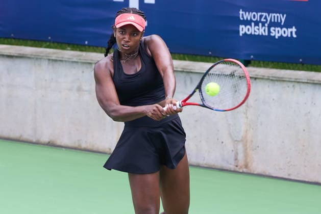 Warszawa 02.08.2026. Tenis. WTA, Tennis Damen 125 Warsaw T-Mobile Polish Open, day 1, Warsaw, Poland --- Tenis. Turniej WTA 125 Warsaw T-Mobile Polish Open, dzien 1, Warszawa Persons shown: Alana Smith (USA) Fot. Dominika Chmura Arena Akcji NEWSPIX.PL --- newspix.pl POLAND OUT! 