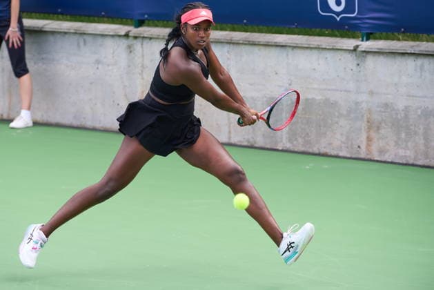 Warszawa 02.08.2026. Tenis. WTA, Tennis Damen 125 Warsaw T-Mobile Polish Open, day 1, Warsaw, Poland --- Tenis. Turniej WTA 125 Warsaw T-Mobile Polish Open, dzien 1, Warszawa Persons shown: Alana Smith (USA) Fot. Dominika Chmura Arena Akcji NEWSPIX.PL --- newspix.pl POLAND OUT! 