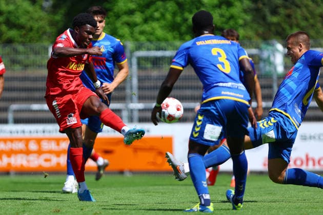 29 Ezra Ampofo (FC Eintracht Norderstedt) Fußball I Herren I Regionalliga Nord I Saison 2026-2027 I 1. Spieltag I FC Eintracht Norderstedt - SV Atlas Delmenhorst I 02.08.2026 I Edmund-Plambeck-Stadion