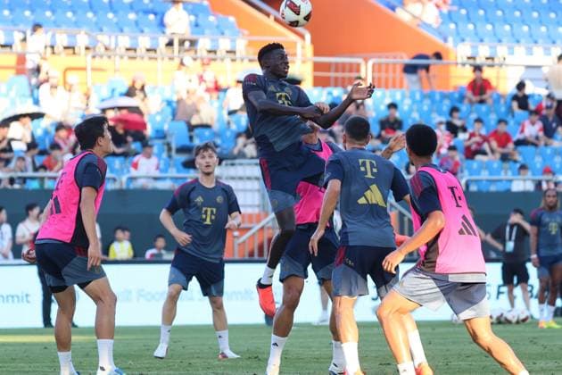 SKO, Bastian Assomo (FC Bayern Muenchen 3), Oeffentliches Training FC Bayern Muenchen vor dem Testspiel bei Jeju SK, Saison 2026-27, 03.08.2026 Bayern Muenchen Suedkorea Copyright: xEibner-Pressefotox EP_JNL