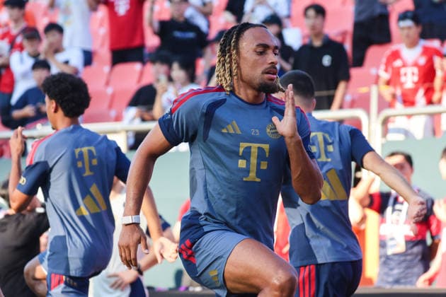 SKO, Sacha Boey (FC Bayern Muenchen 23), Oeffentliches Training FC Bayern Muenchen vor dem Testspiel bei Jeju SK, Saison 2026-27, 03.08.2026 Bayern Muenchen Suedkorea Jeju Copyright: xEibner-Pressefotox EP_JNL