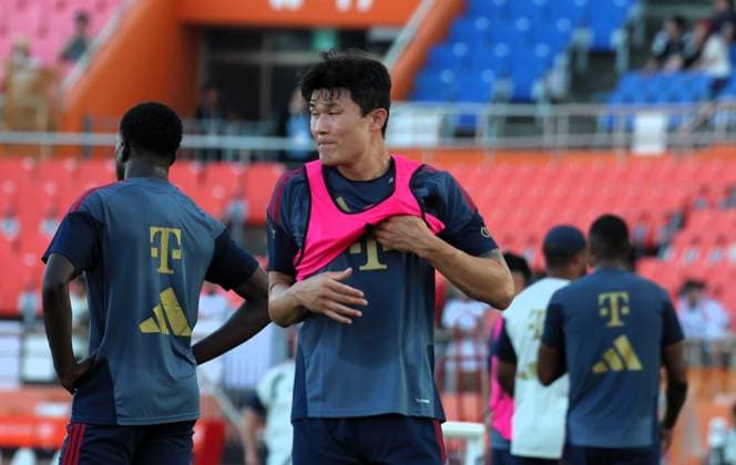 SKO, Kim Min-jae (FC Bayern Muenchen 3), Oeffentliches Training FC Bayern Muenchen vor dem Testspiel bei Jeju SK, Saison 2026-27, 03.08.2026 Bayern Muenchen Suedkorea Copyright: xEibner-Pressefotox EP_JNL
