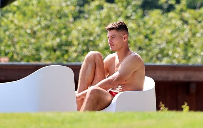 GER, Trainingslager Bayer 04 Leverkusen - Blankenhain 03.08.2026, Blankenhain, GER, Saison 2026 2027, 1.Bundesliga, Bayer 04 Leverkusen - Trainingslager im Bild Patrik Schick nach dem Training DFL regulations prohibit any use of photographs as image sequences and or quasi-video