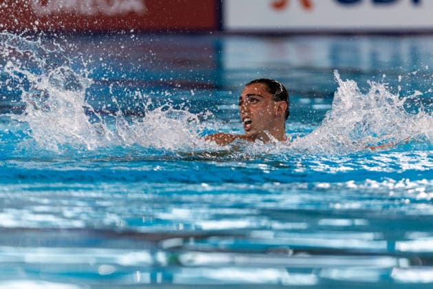 SWIMMING - EAC 2026 PARIS,FRANCE,03.AUG.26 - SWIMMING - European Aquatics Championships Paris 2026, artistic swimming, solo free, men. Image shows Filippo Pelati (ITA).  GEPAxpictures xPhilippxBrem