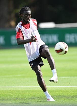 03.08.2026, xophax, Fussball 1.Bundesliga, 1.FC Koeln Training am Geissbockheim des 1.FC Köln. Gideon Mensah ( 1.FC Köln ) Köln