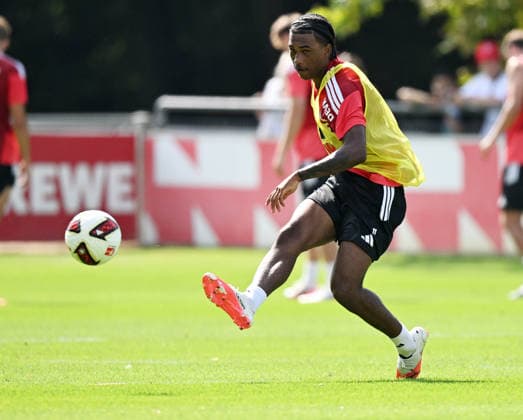 03.08.2026, xophax, Fussball 1.Bundesliga, 1.FC Koeln Training am Geissbockheim des 1.FC Köln. Reigan Heskey ( 1.FC Köln ) Köln