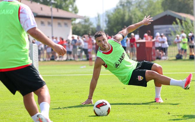 04.08.2026, Deutschland, Grassau, Fußball Bundesliga, Saison 2026 2027, Trainingslager VfB Stuttgart, Ermedin Demirovic
